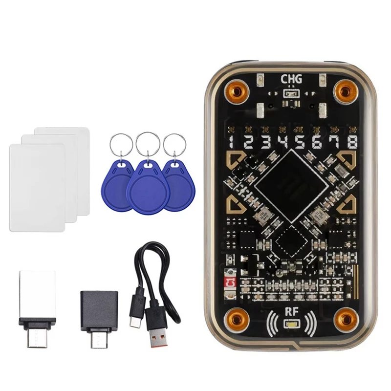A73E-For Chameleon Ultra RFID Smart Chip Reader+3Xcuid Keychain/UID Card Contactless Smart Card Emulator 13.56M Badge Decode
A73E-For Chameleon Ultra RFID Smart Chip Reader+3Xcuid Keychain/UID Card Contactless Smart Card Emulator 13.56M Badge Decode