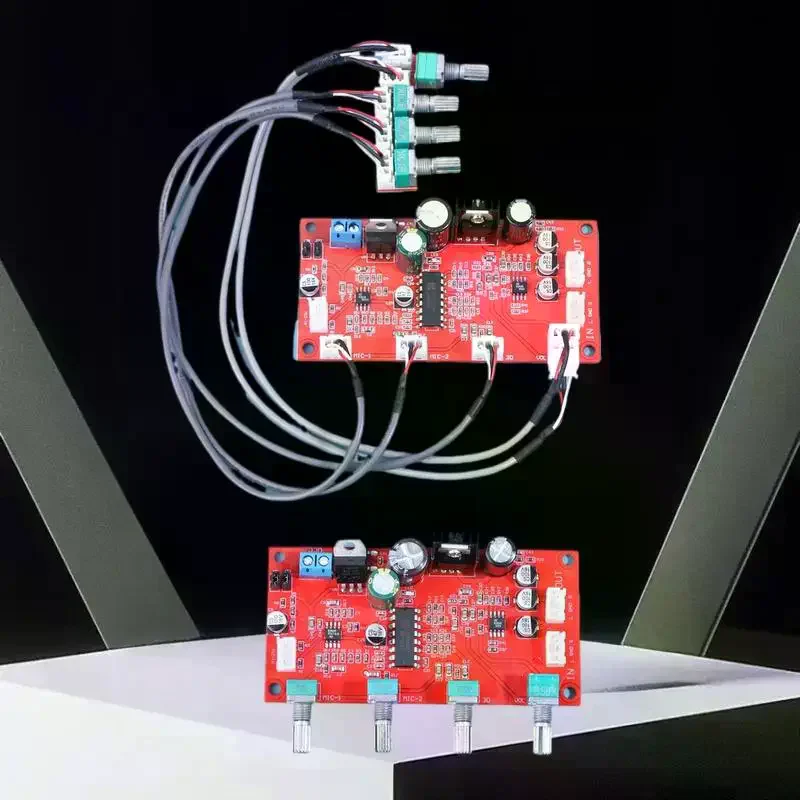 Digital Microphone Board Module Kit with Op-Amp Audio; Operates on AC 6V-15V DC 7-24V; PT2399 Reverb Karaoke Board
Digital Microphone Board Module Kit with Op-Amp Audio; Operates on AC 6V-15V DC 7-24V; PT2399 Reverb Karaoke Board