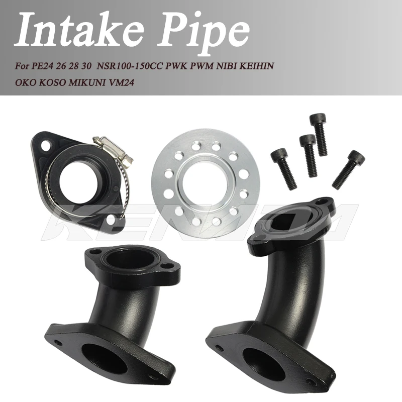 Carburetor manifold Intake Pipe For PE24 26 28 30 NSR100-150CC PWK PWM VM24
Carburetor manifold Intake Pipe For PE24 26 28 30 NSR100-150CC PWK PWM VM24
