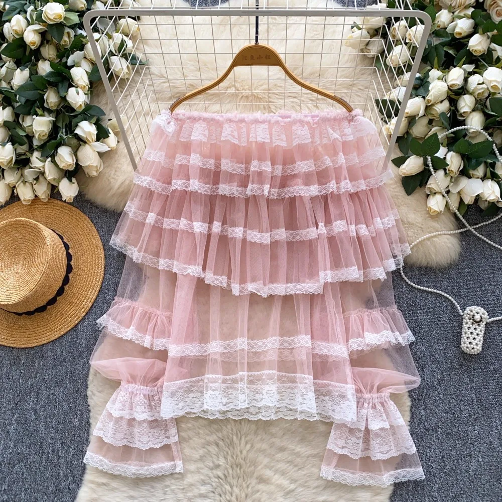 Осенняя элегантная блузка с длинным рукавом и кружевом для женщин, однотонная рубашка с оборками, элегантный топ, женская одежда оптом
Осенняя элегантная блузка с длинным рукавом и кружевом для женщин, однотонная рубашка с оборками, элегантный топ, женская одежда оптом