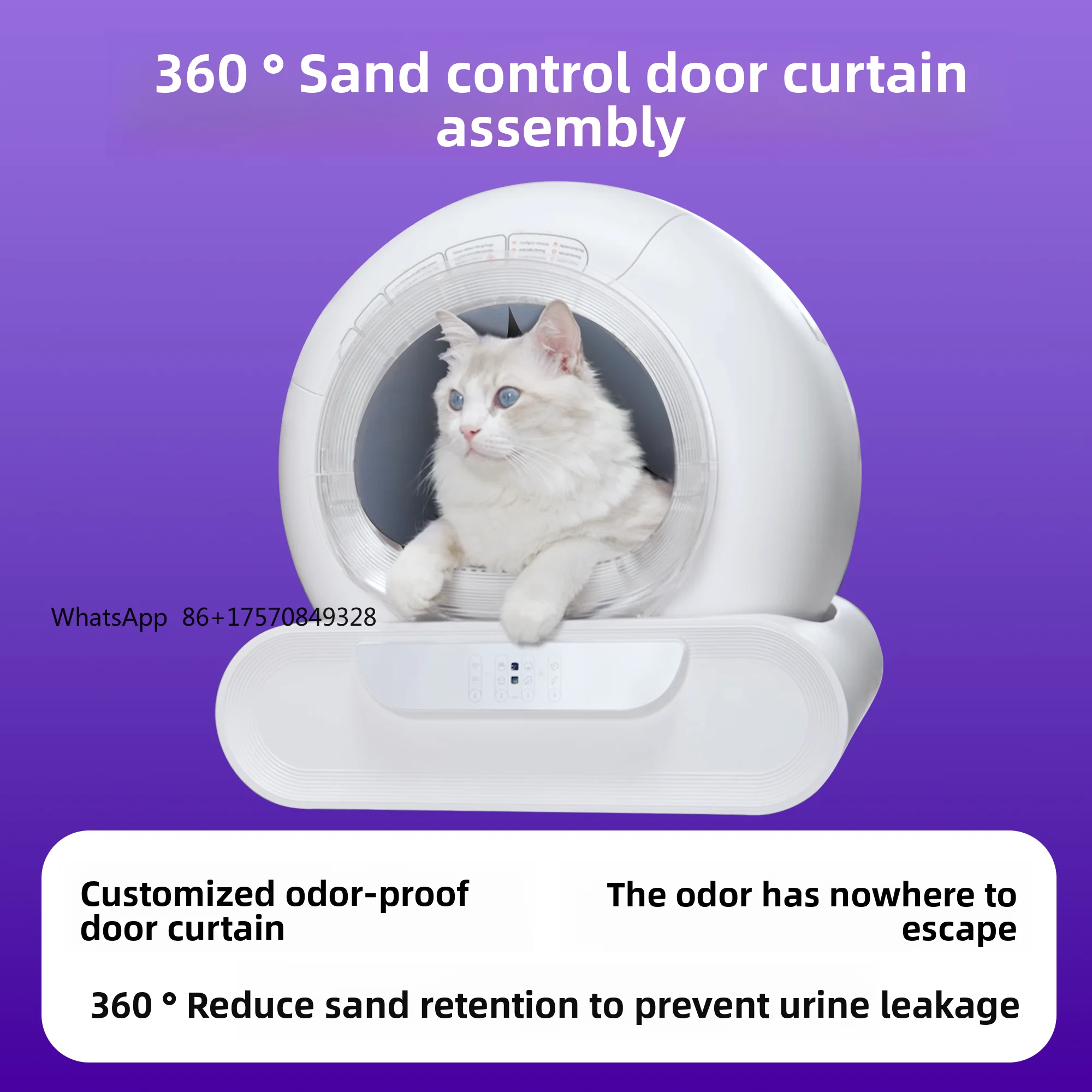 Automatic Box Intelligent Large-capacity Self-cleaning Deodorizing APP Control Removable Smart Toilet
Automatic Box Intelligent Large-capacity Self-cleaning Deodorizing APP Control Removable Smart Toilet