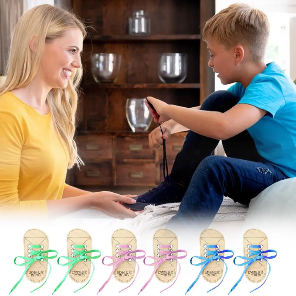 Interactive Shoe Tying Tool Educational Wood Lacing Shoe Tying Toys for Kids Practice Boards Sneaker for Preschoolers
Interactive Shoe Tying Tool Educational Wood Lacing Shoe Tying Toys for Kids Practice Boards Sneaker for Preschoolers