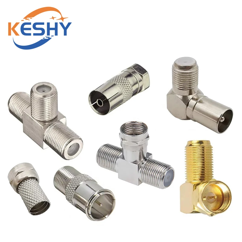 F Type to TV IEC 90 Degree TV Aerial Antenna Plug Connector Right Angle Adapter Plug To Socket Coax Cable F-TV Combination
F Type to TV IEC 90 Degree TV Aerial Antenna Plug Connector Right Angle Adapter Plug To Socket Coax Cable F-TV Combination