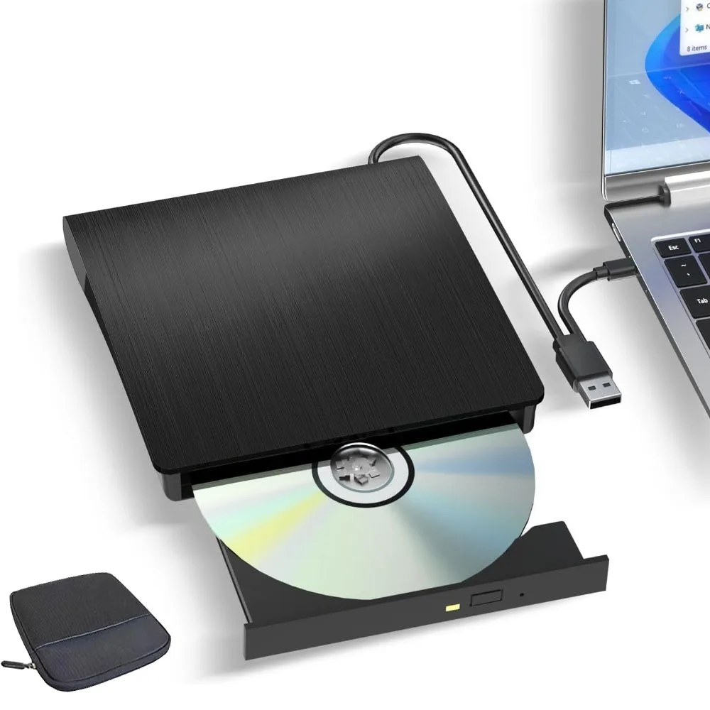 External Blu ray Drive with Storage Bag Portable BD CD DVD Player Bluray Burner Writer Reader Compatible With Windows MacOS
External Blu ray Drive with Storage Bag Portable BD CD DVD Player Bluray Burner Writer Reader Compatible With Windows MacOS