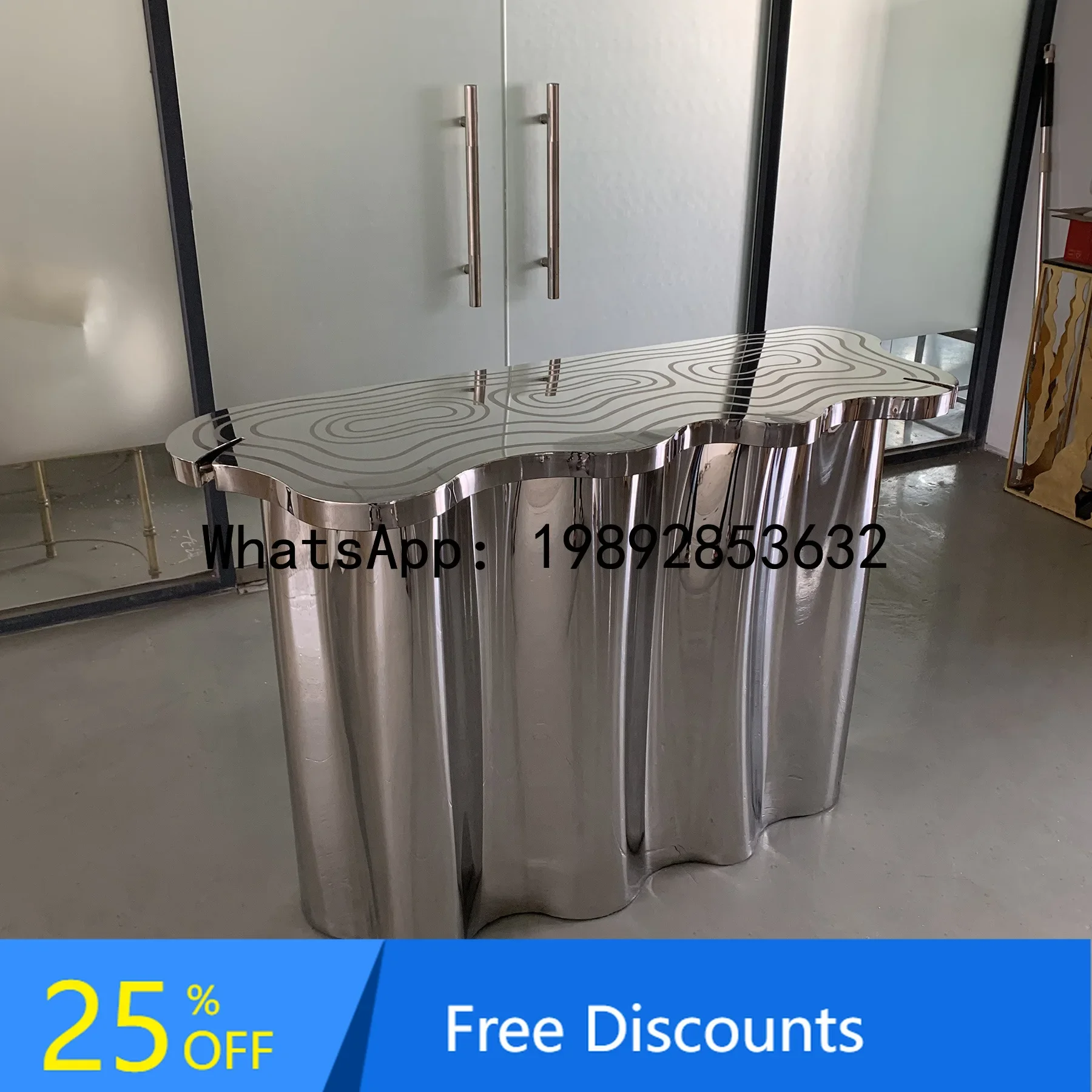 XL Entryway Table Stainless Steel Wall-Mounted Entryway Table Entrance Hall Post-Modern Minimalist Console Table
XL Entryway Table Stainless Steel Wall-Mounted Entryway Table Entrance Hall Post-Modern Minimalist Console Table