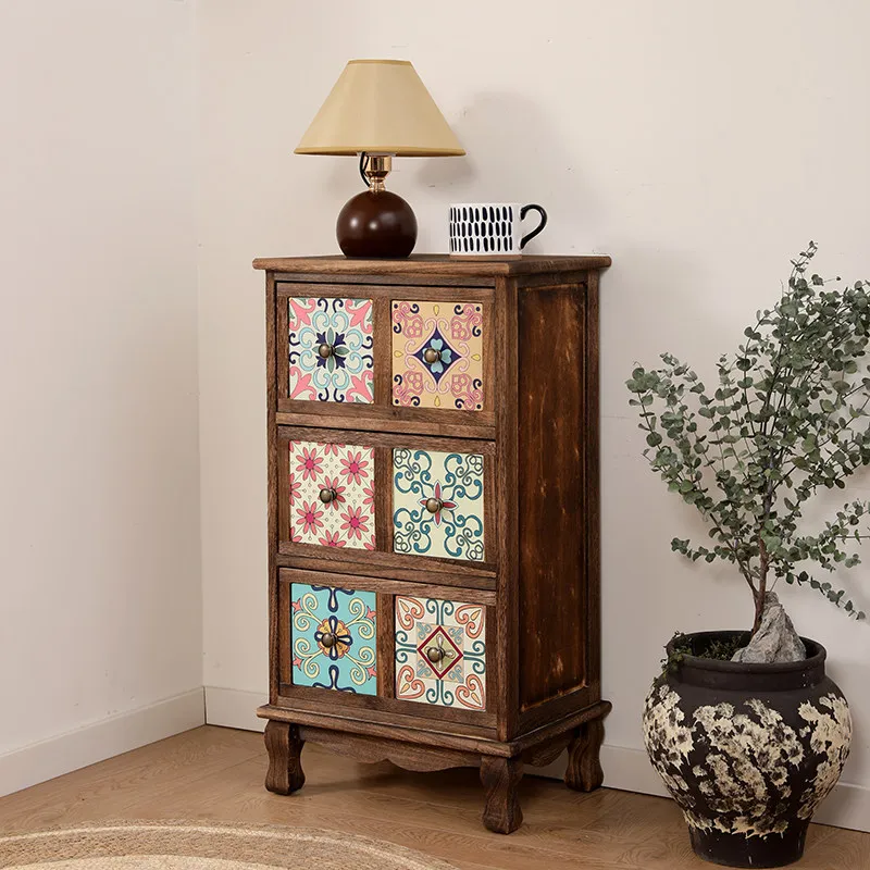 Solid Wood Nordic Nightstand Bedside Storage Chest Vintage Sideboard for Bedroom Living Room Clear Grain Multi Tier Thick Legs
Solid Wood Nordic Nightstand Bedside Storage Chest Vintage Sideboard for Bedroom Living Room Clear Grain Multi Tier Thick Legs