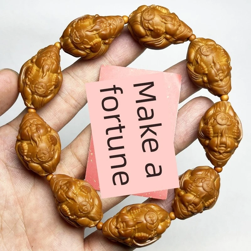 Olive stone fortune charm single-loop DIY handmade woven bracelet for men and women, cultural accessory, gift, wholesal
Olive stone fortune charm single-loop DIY handmade woven bracelet for men and women, cultural accessory, gift, wholesal