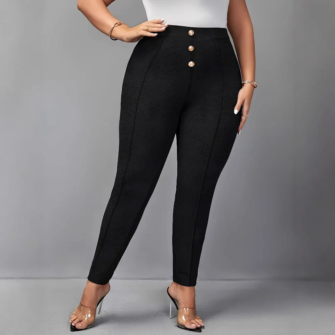 Женские узкие повседневные брюки с высокой талией, осенне-зимняя модная модная одежда из Европы и США
Женские узкие повседневные брюки с высокой талией, осенне-зимняя модная модная одежда из Европы и США