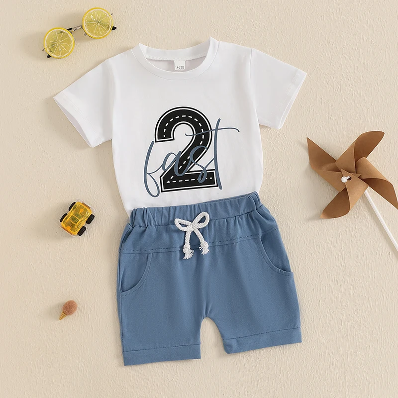 1-3 T Toddler Baby Boy Birthday Outfit Short Sleeve Letters Print T-shirt with Elastic Waist Shorts Summer 2Pcs Outfit
1-3 T Toddler Baby Boy Birthday Outfit Short Sleeve Letters Print T-shirt with Elastic Waist Shorts Summer 2Pcs Outfit