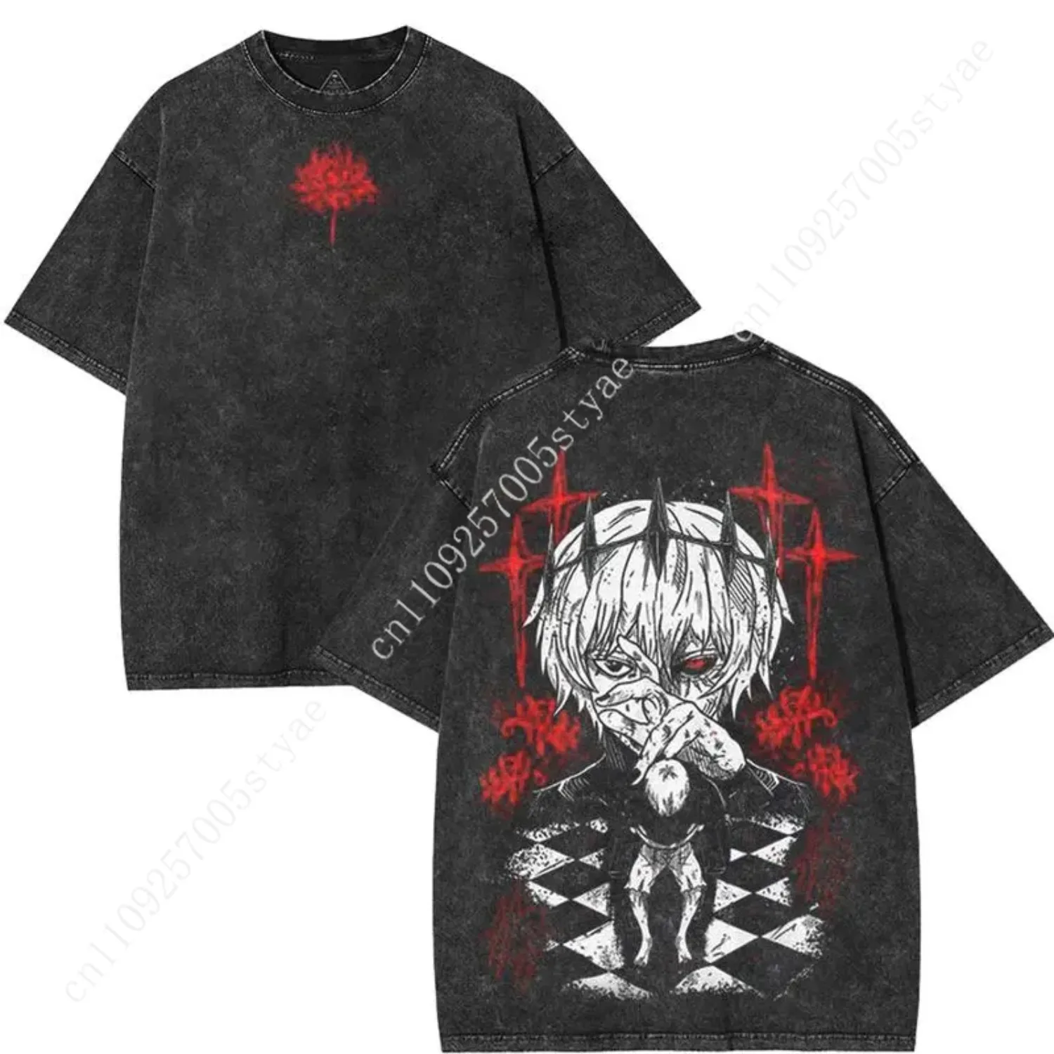 valentine shirts Tokyo Ghoul Ken Kaneki Red Eye King Flower Anime Acid Washed T-Shirt manga game movie graphic tee Menswear
valentine shirts Tokyo Ghoul Ken Kaneki Red Eye King Flower Anime Acid Washed T-Shirt manga game movie graphic tee Menswear