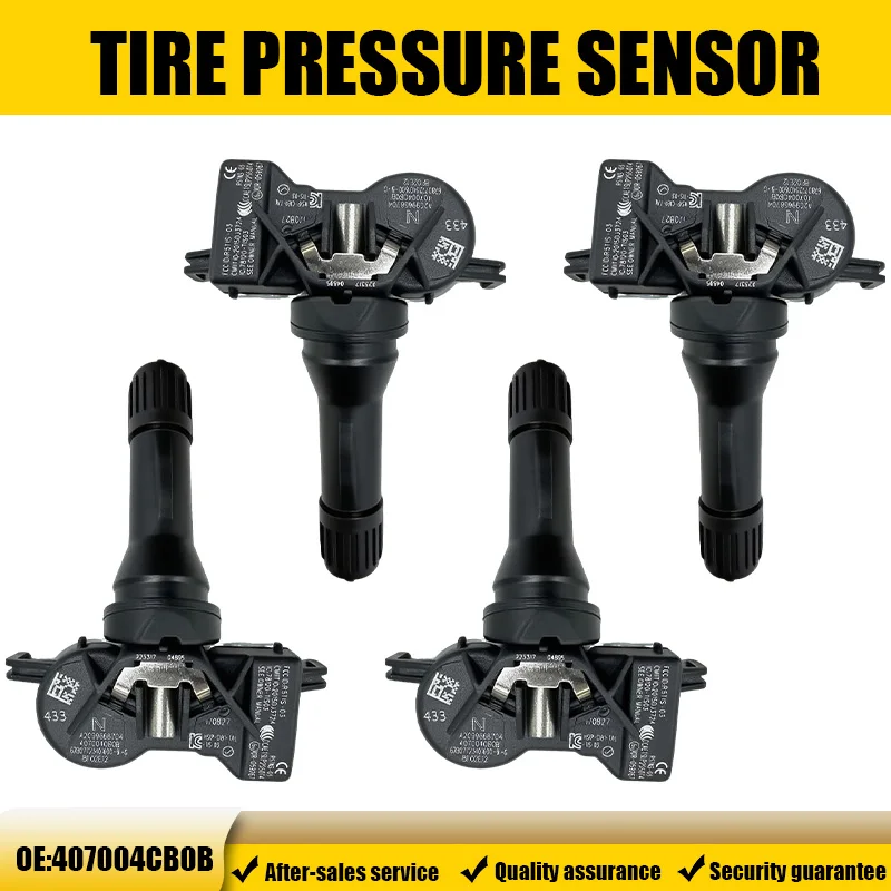 1/4PCS 433MHZ Tire Pressure Monitor System Fit For Renault KADJAR Twingo Nissan X-Trail Replacement For 407004CB0B,407004CB0A
1/4PCS 433MHZ Tire Pressure Monitor System Fit For Renault KADJAR Twingo Nissan X-Trail Replacement For 407004CB0B,407004CB0A