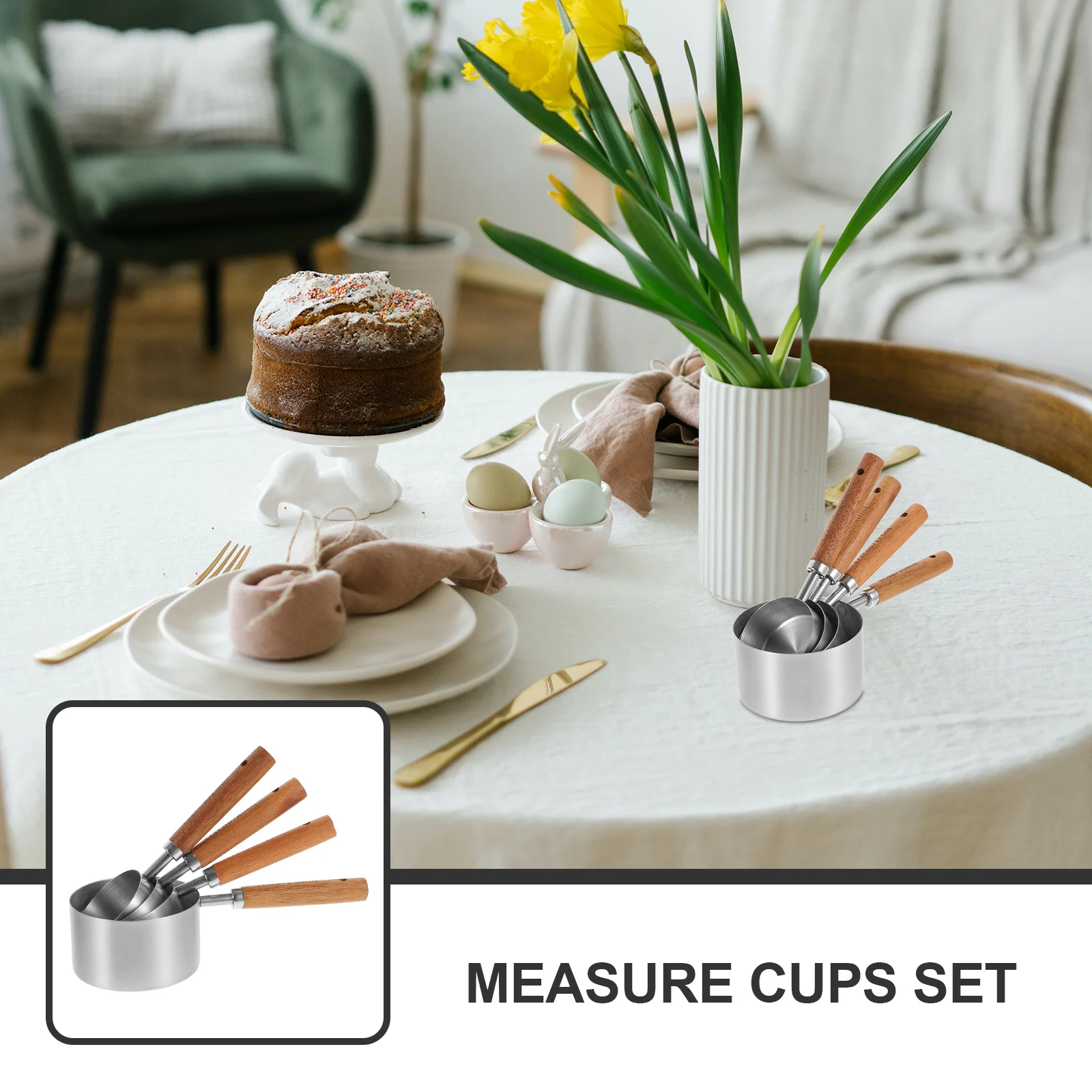 1Set Measuring Cups Set Wooden Handle Reusable Small Baking Measuring Spoons Accurate Flour Sugar Coffee Tea Measurement Tool
1Set Measuring Cups Set Wooden Handle Reusable Small Baking Measuring Spoons Accurate Flour Sugar Coffee Tea Measurement Tool