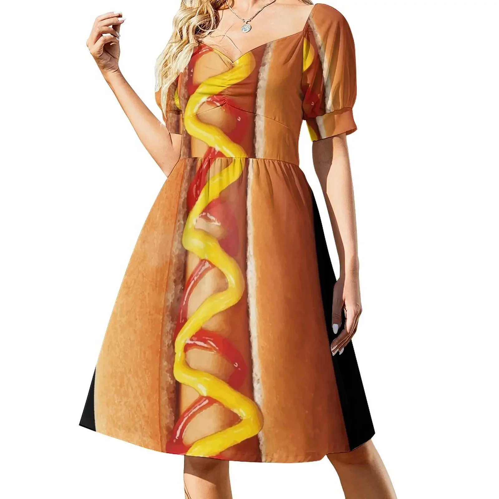 Funny Hot Dog Short-Sleeved Dress dress women elegant luxury dresses for women dresses korean style
Funny Hot Dog Short-Sleeved Dress dress women elegant luxury dresses for women dresses korean style