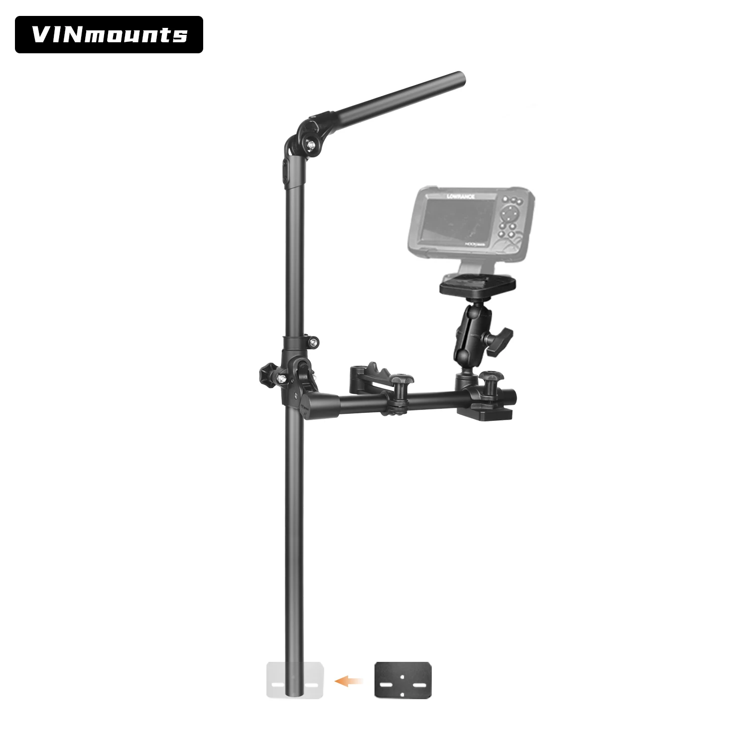 VINmounts kayak Livescope transducer rod mount, Live Scope rod and marine fishfinder bracket
VINmounts kayak Livescope transducer rod mount, Live Scope rod and marine fishfinder bracket