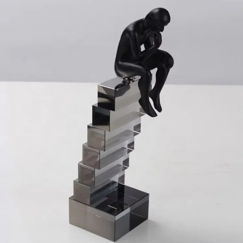 Resin Statue Combination Crystal Ladder Nordic Art Sculpture Home Decor
Resin Statue Combination Crystal Ladder Nordic Art Sculpture Home Decor