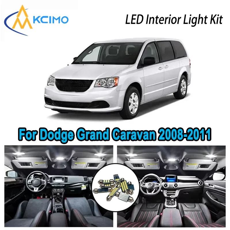 High-Quality LED Interior Kit for Dodge Grand Caravan 2008-2011 2009 2010 Premium Error-Free Dome Map Trunk Automotive Lamps
High-Quality LED Interior Kit for Dodge Grand Caravan 2008-2011 2009 2010 Premium Error-Free Dome Map Trunk Automotive Lamps