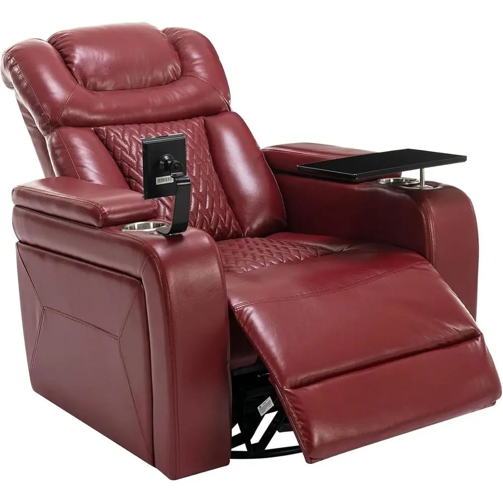 Swivel Glider Recliner Chair with Cup Holders, Storage, and Power Rocker for Comfortable Home Theater Seating
Swivel Glider Recliner Chair with Cup Holders, Storage, and Power Rocker for Comfortable Home Theater Seating