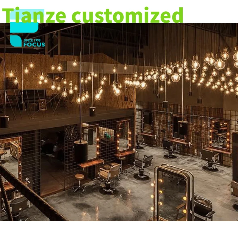 Customized-Barbershop Decoration In Midcentury Style With Hair Salon Station Beauty Mirror Led
Customized-Barbershop Decoration In Midcentury Style With Hair Salon Station Beauty Mirror Led