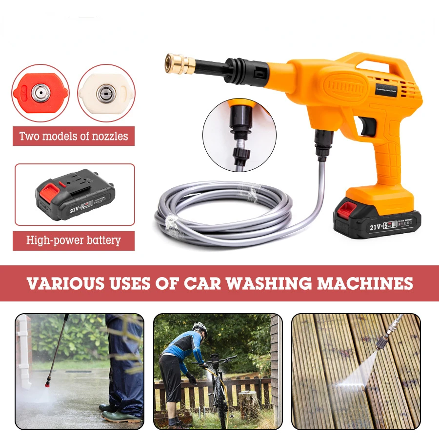 Durable Portable Household Spray Gun High-Pressure Water Gun Car Wash Machine Lithium-Ion Wireless Water Pump
Durable Portable Household Spray Gun High-Pressure Water Gun Car Wash Machine Lithium-Ion Wireless Water Pump