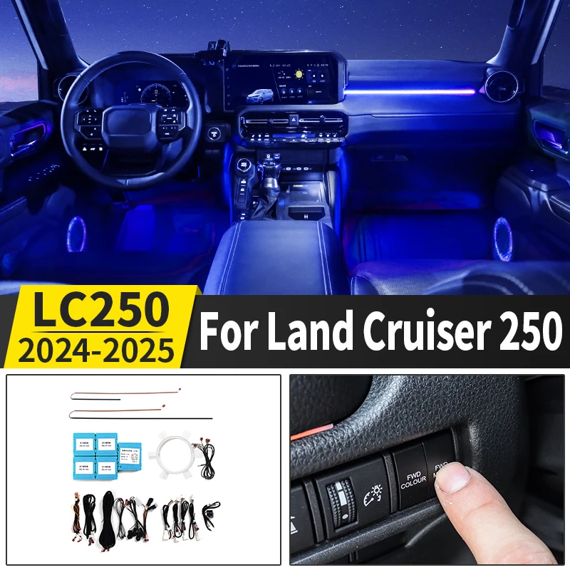 For Land Cruiser Prado LC250 First Edition 1958 Whole vehicle atmosphere lamp Interior Upgraded Accessories Lighting 2024-2025
For Land Cruiser Prado LC250 First Edition 1958 Whole vehicle atmosphere lamp Interior Upgraded Accessories Lighting 2024-2025