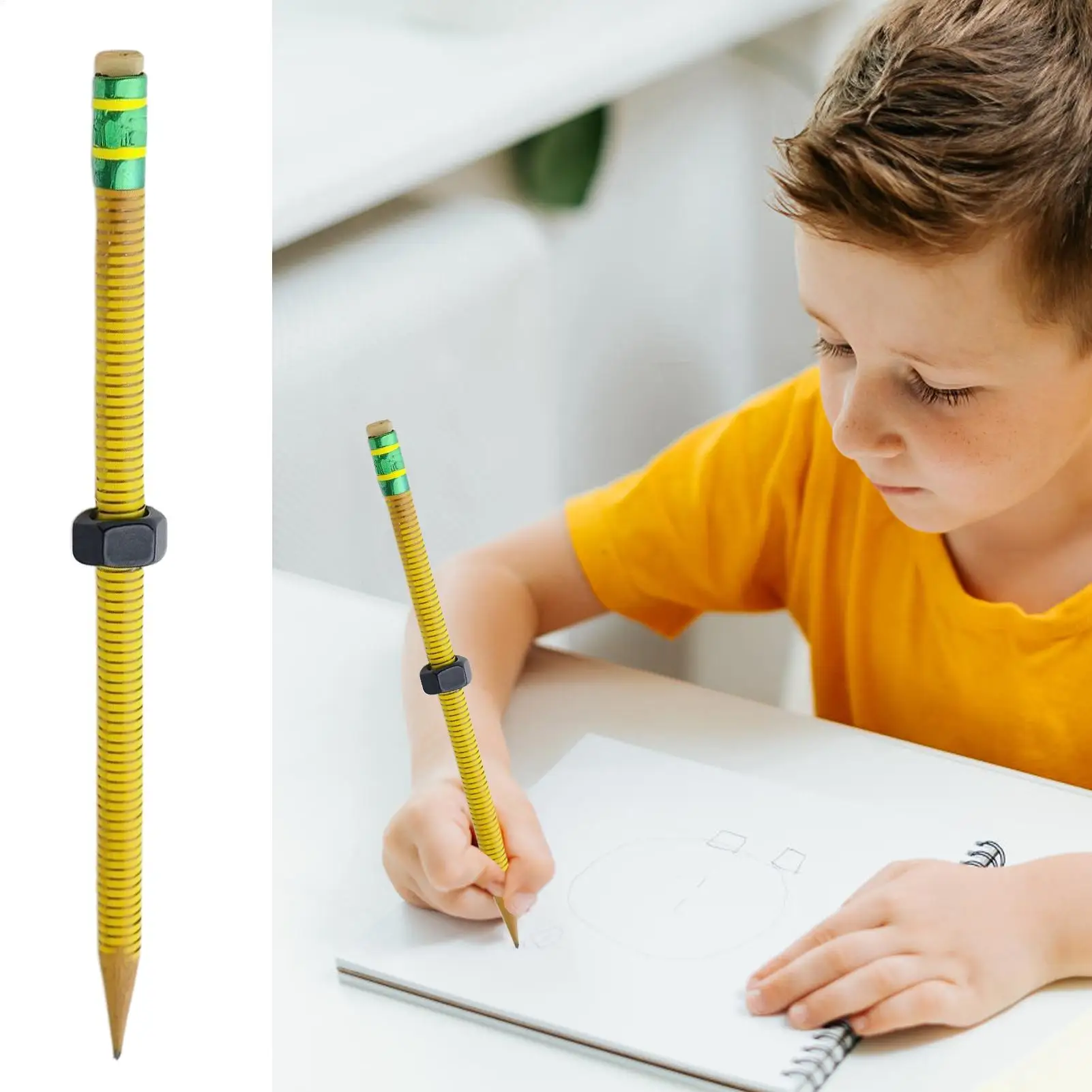 1Pcs New Stress Relief ADHD Pencil Enhances Focus Relieve Anxiety Rotating Pen Threaded Fidget Pencil for Autism Kids
1Pcs New Stress Relief ADHD Pencil Enhances Focus Relieve Anxiety Rotating Pen Threaded Fidget Pencil for Autism Kids