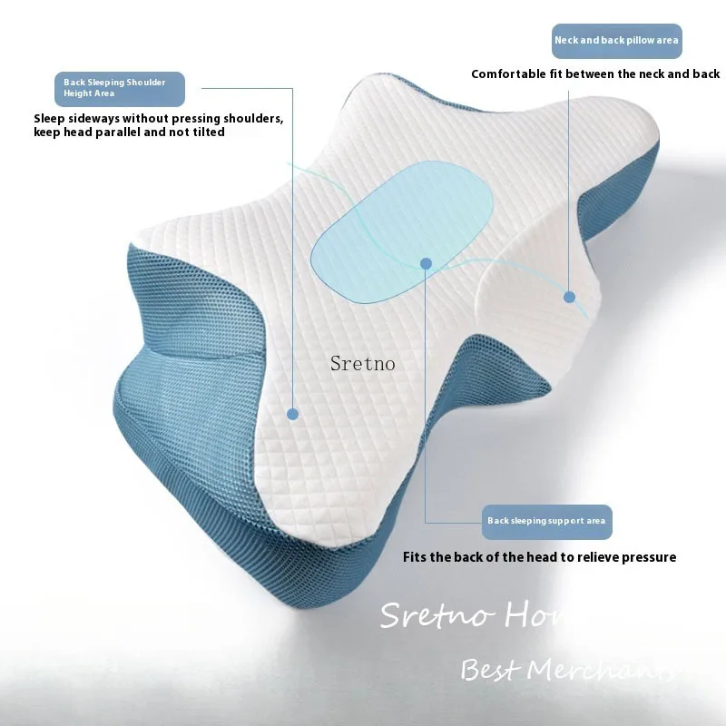 Memory Foam Pillows Butterfly Shaped Relax Cervical Slow Rebound Neck Pillow Pain Relief for Sleeping Orthopedic Travel Pillow
Memory Foam Pillows Butterfly Shaped Relax Cervical Slow Rebound Neck Pillow Pain Relief for Sleeping Orthopedic Travel Pillow