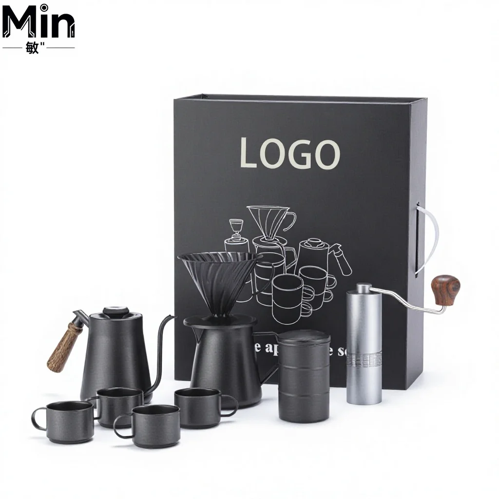 Luxury 9 Pieces Pour Over Coffee And Tea Set With Temperature Control Kettle Manual Grinder Gift Box For Barista Home Cafe
Luxury 9 Pieces Pour Over Coffee And Tea Set With Temperature Control Kettle Manual Grinder Gift Box For Barista Home Cafe