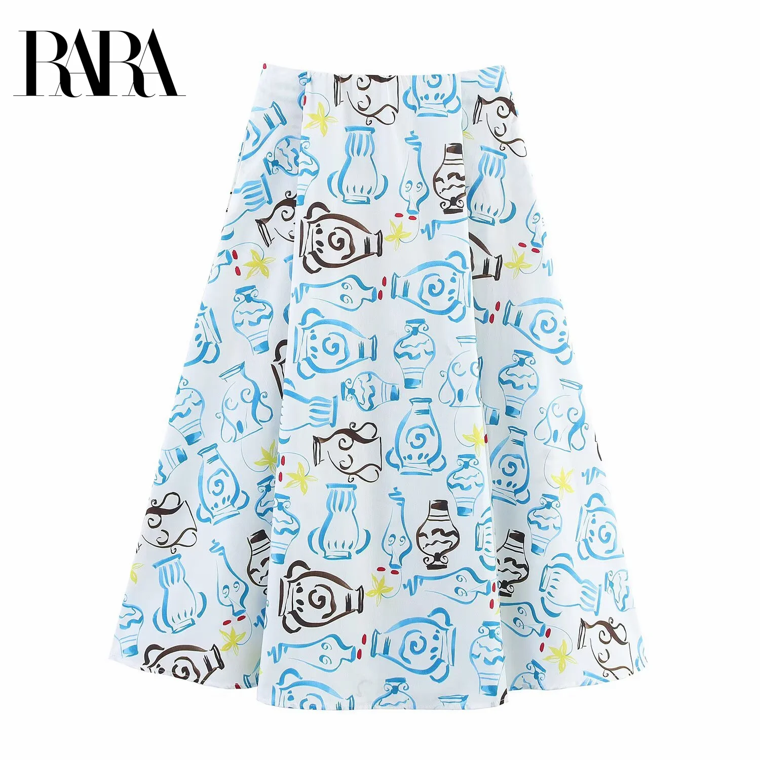 RARA2025 Summer New Women's Casual Fashion Simple Temperament Cotton Printed Poplin Mid-waist Midi Skirt
RARA2025 Summer New Women's Casual Fashion Simple Temperament Cotton Printed Poplin Mid-waist Midi Skirt
