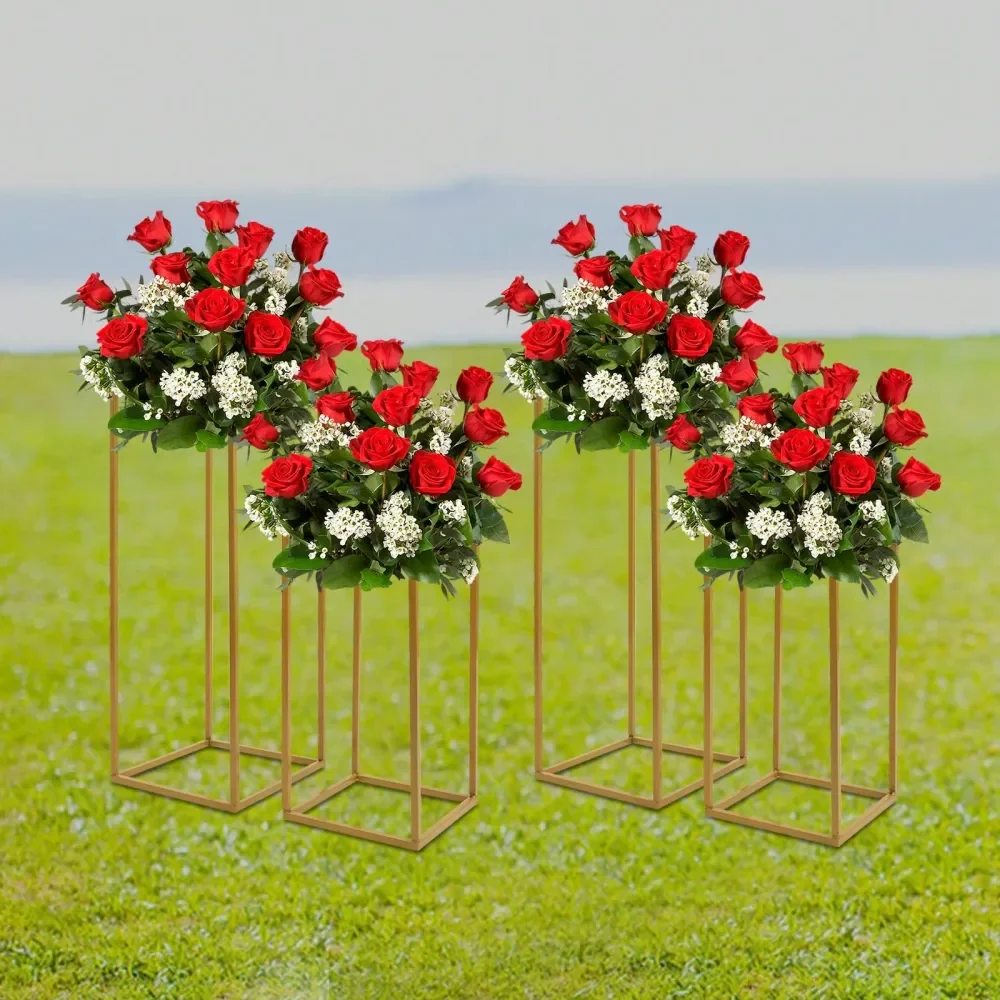 Wedding Flower Stand, Gold Metal Flower Holder, Freestanding Rectangular Flower Rack, Wedding Background Centerpiece Decor, Flo
Wedding Flower Stand, Gold Metal Flower Holder, Freestanding Rectangular Flower Rack, Wedding Background Centerpiece Decor, Flo