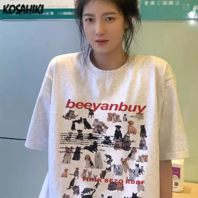 Y2k Эстетическая футболка с принтом собаки из мультфильма Harajuku, повседневные винтажные летние топы в стиле гранж, женские кавайные уличные топы большого размера с феей
Y2k Эстетическая футболка с принтом собаки из мультфильма Harajuku, повседневные винтажные летние топы в стиле гранж, женские кавайные уличные топы большого размера с феей