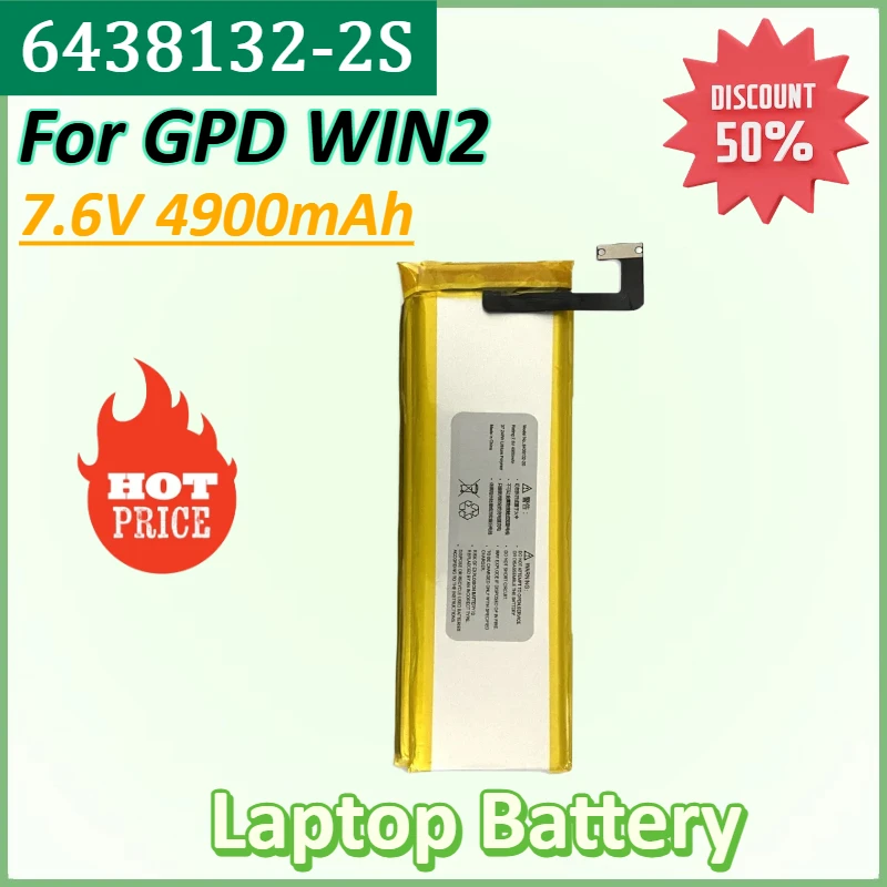 New 6438132-2S 7.6V 4900mAh Laptop Battery for GPD WIN2 WIN 2 Handheld Gaming Laptop in stock High Quality Batteries
New 6438132-2S 7.6V 4900mAh Laptop Battery for GPD WIN2 WIN 2 Handheld Gaming Laptop in stock High Quality Batteries