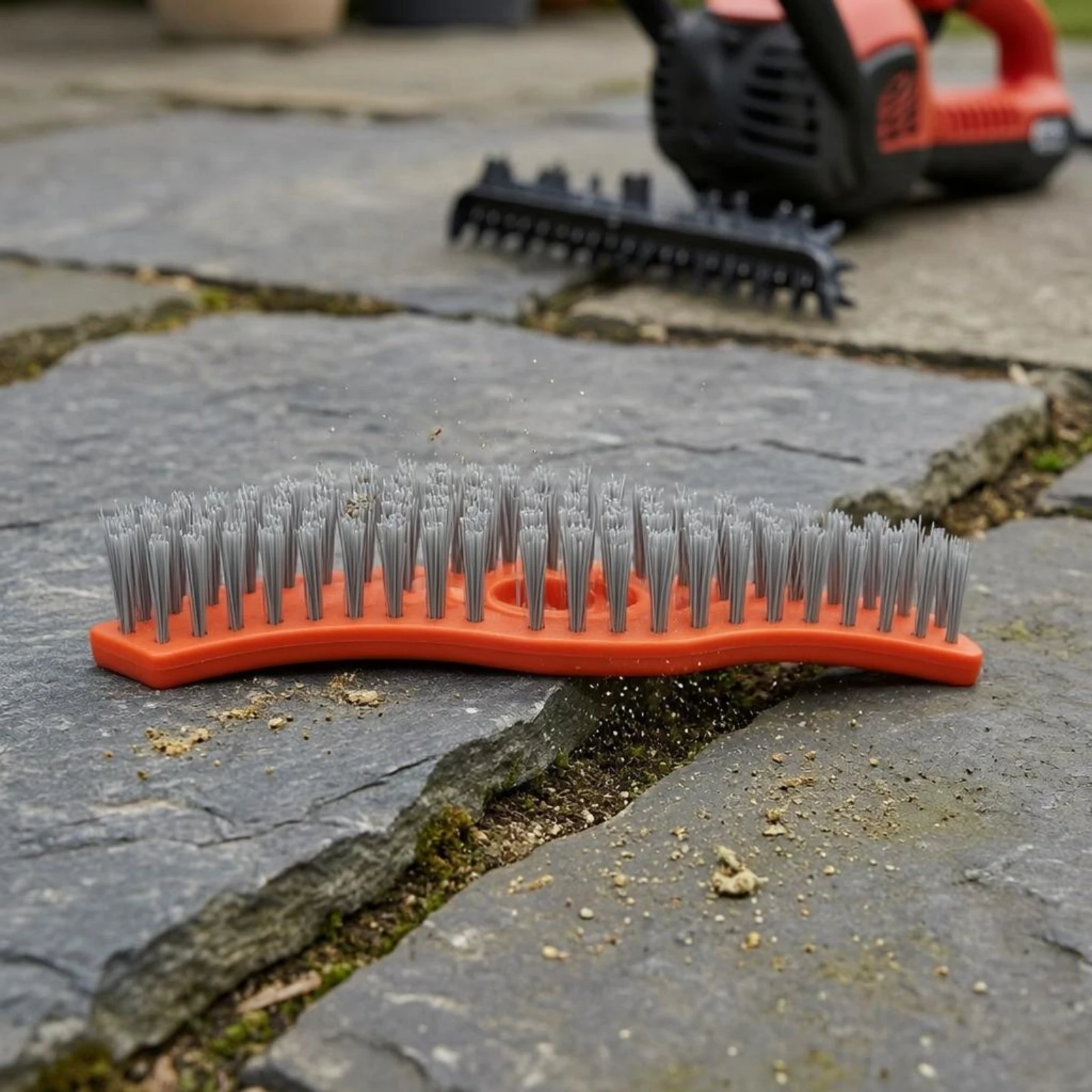 Paving Brush Head Dense Bristles Cleaning Brush Head Garden Tool Orange Base Curved Design
Paving Brush Head Dense Bristles Cleaning Brush Head Garden Tool Orange Base Curved Design