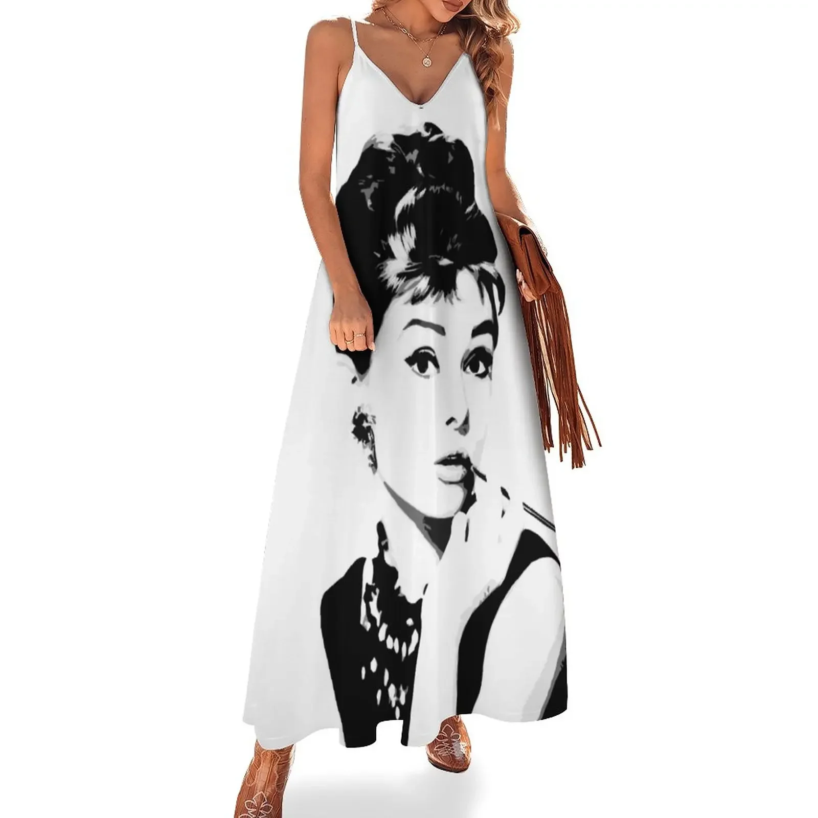 Audrey Hepburn Portrait Art Sleeveless Dress women long dresses Woman dresses Dress
Audrey Hepburn Portrait Art Sleeveless Dress women long dresses Woman dresses Dress