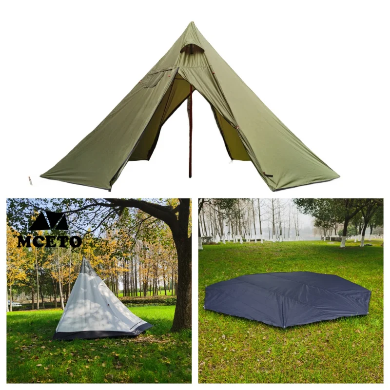 High Quality MCETO Camping TX400Ultra Four Season Waterproof Aluminum Frame With Winter Inner Tent And Full Hot Selling
High Quality MCETO Camping TX400Ultra Four Season Waterproof Aluminum Frame With Winter Inner Tent And Full Hot Selling