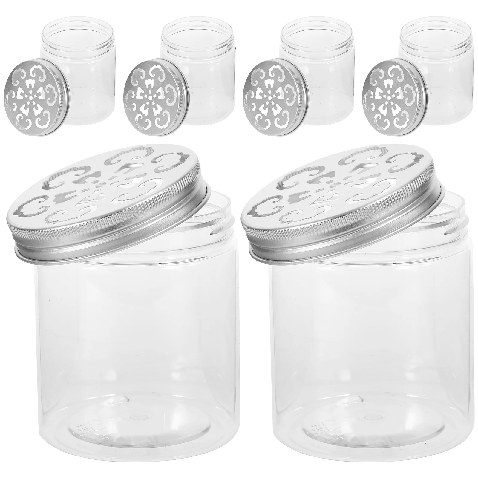 6pcs Storage Jars Pattern Bottle Transparent Hollow Lids Tea Coffee Kitchen Pantry Airtight Leak Proof Containers Sugar Nuts
6pcs Storage Jars Pattern Bottle Transparent Hollow Lids Tea Coffee Kitchen Pantry Airtight Leak Proof Containers Sugar Nuts