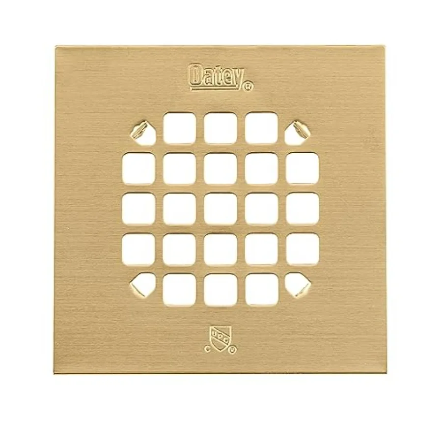 42361 Universal 4-1/4 in. Snap-Tite Square Shower Strainer in Brushed Gold
42361 Universal 4-1/4 in. Snap-Tite Square Shower Strainer in Brushed Gold