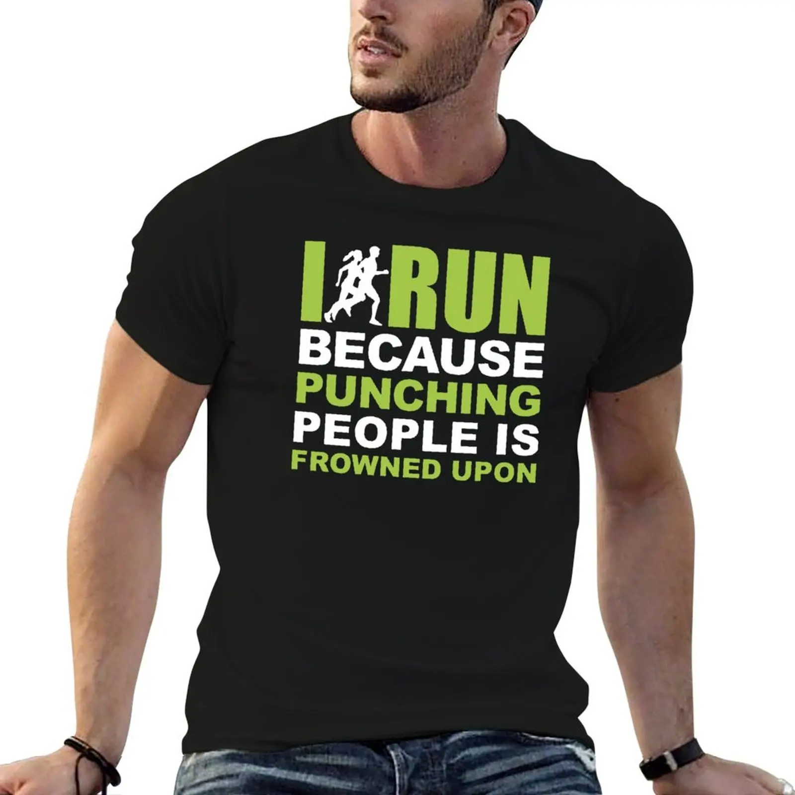 I Run Beause Punching People Is Frowned Upon T-Shirt man tshirt t shirts for man graphic tees man t shirt summer T-shirt
I Run Beause Punching People Is Frowned Upon T-Shirt man tshirt t shirts for man graphic tees man t shirt summer T-shirt