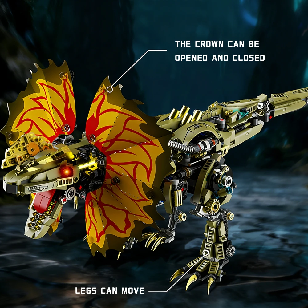 Mechanical Overlord Double Crown Dinosaur Building Blocks Assembly Dinosaur Model With Movable Joints Creative Construction Toys
Mechanical Overlord Double Crown Dinosaur Building Blocks Assembly Dinosaur Model With Movable Joints Creative Construction Toys
