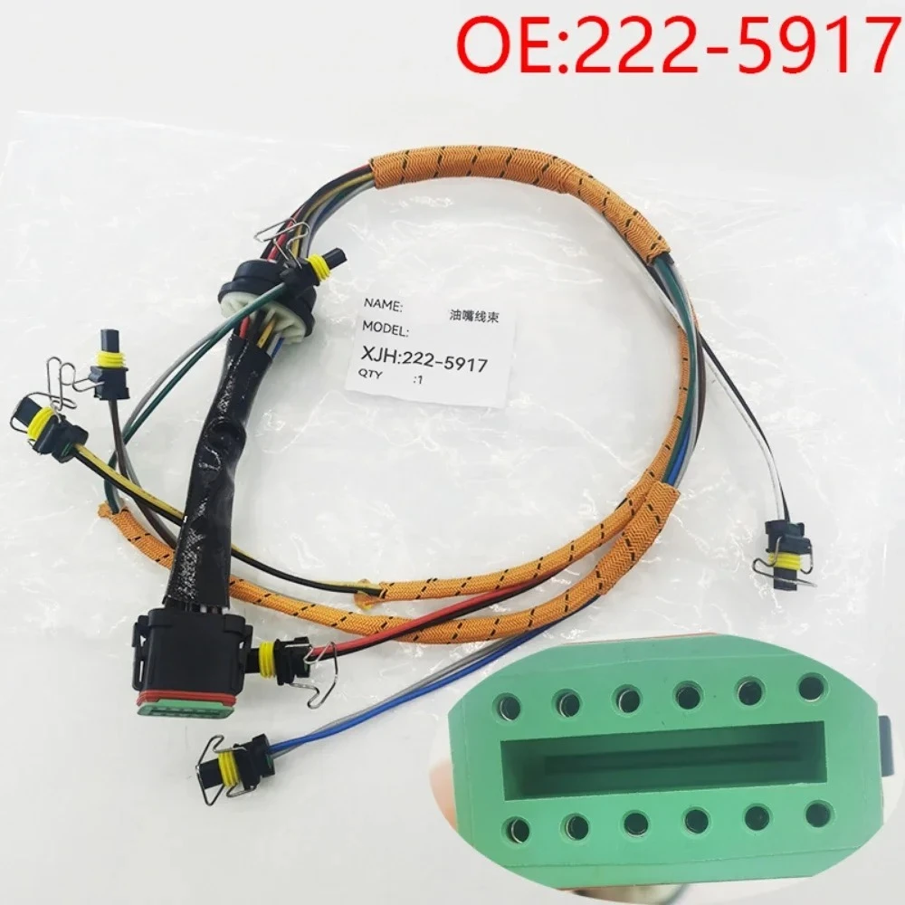Original High Quality New For 2225917 Excavator C7 Fuel Injector Wire Harness for Caterpillar E325D E329D E324D 222-5917
Original High Quality New For 2225917 Excavator C7 Fuel Injector Wire Harness for Caterpillar E325D E329D E324D 222-5917