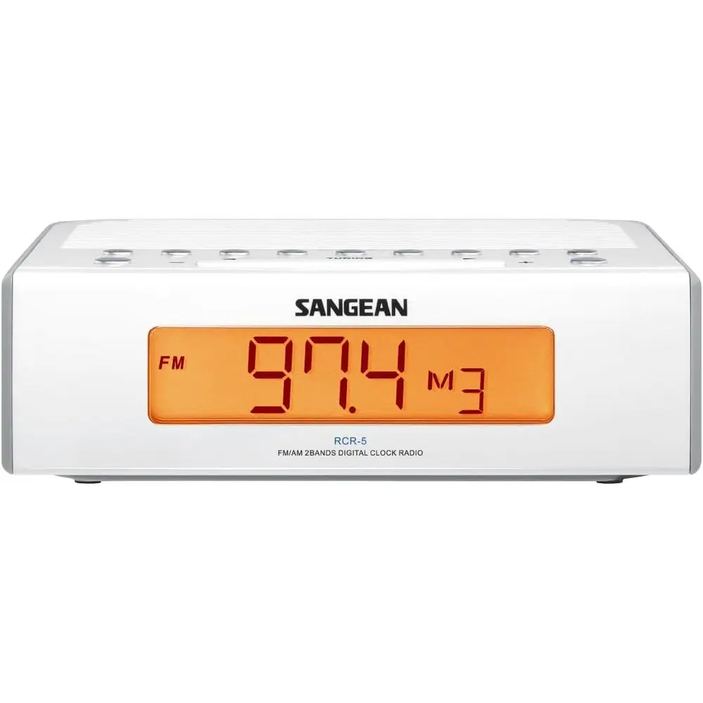 Digital AM/FM Clock Radio, White
Digital AM/FM Clock Radio, White