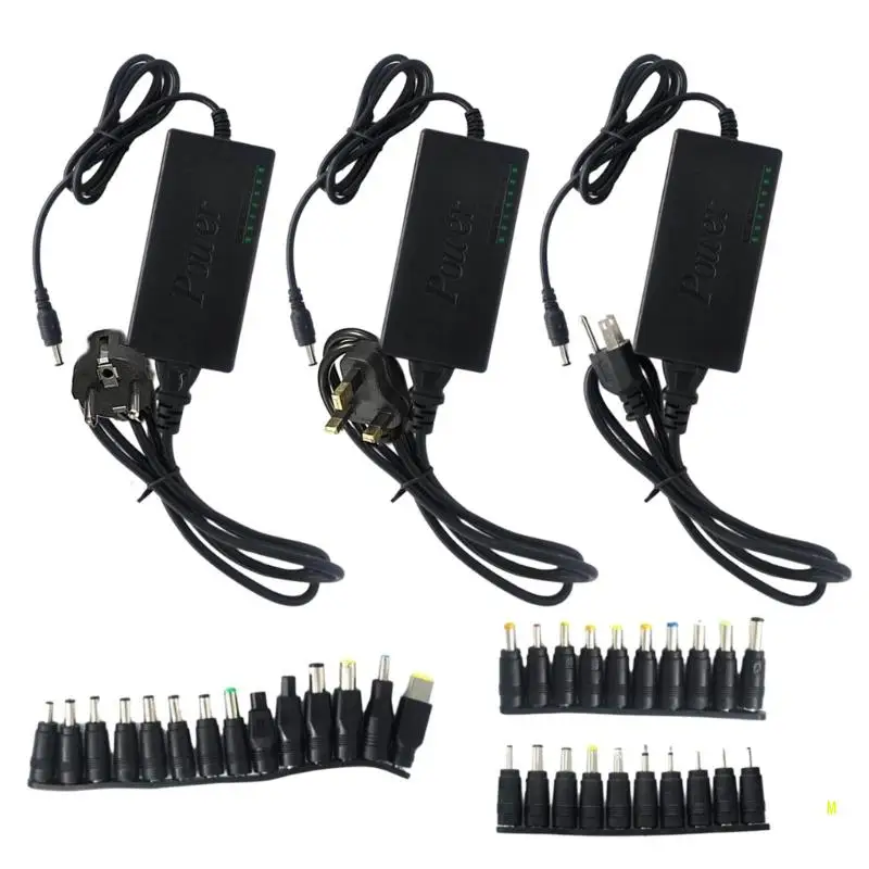 Laptop Power Adapter 96W 12V-24V Adjustable Charger with 34PCS Universal Power Adapter Tips Connector Power Supply Plug F19E
Laptop Power Adapter 96W 12V-24V Adjustable Charger with 34PCS Universal Power Adapter Tips Connector Power Supply Plug F19E