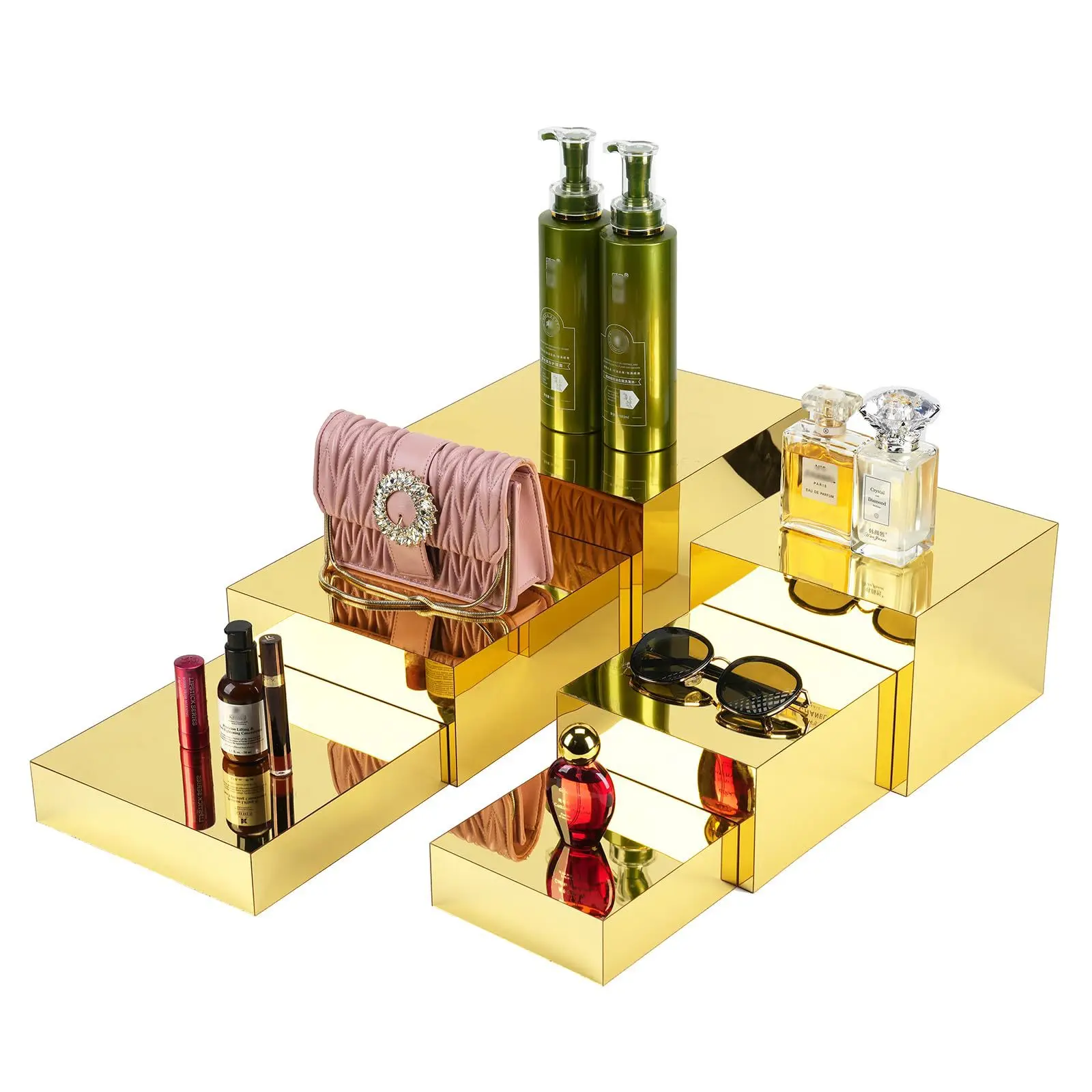 Gold Acrylic Buffet Food Display Rack Cube Shooting Display Rack Countertop Storage Rack
Gold Acrylic Buffet Food Display Rack Cube Shooting Display Rack Countertop Storage Rack