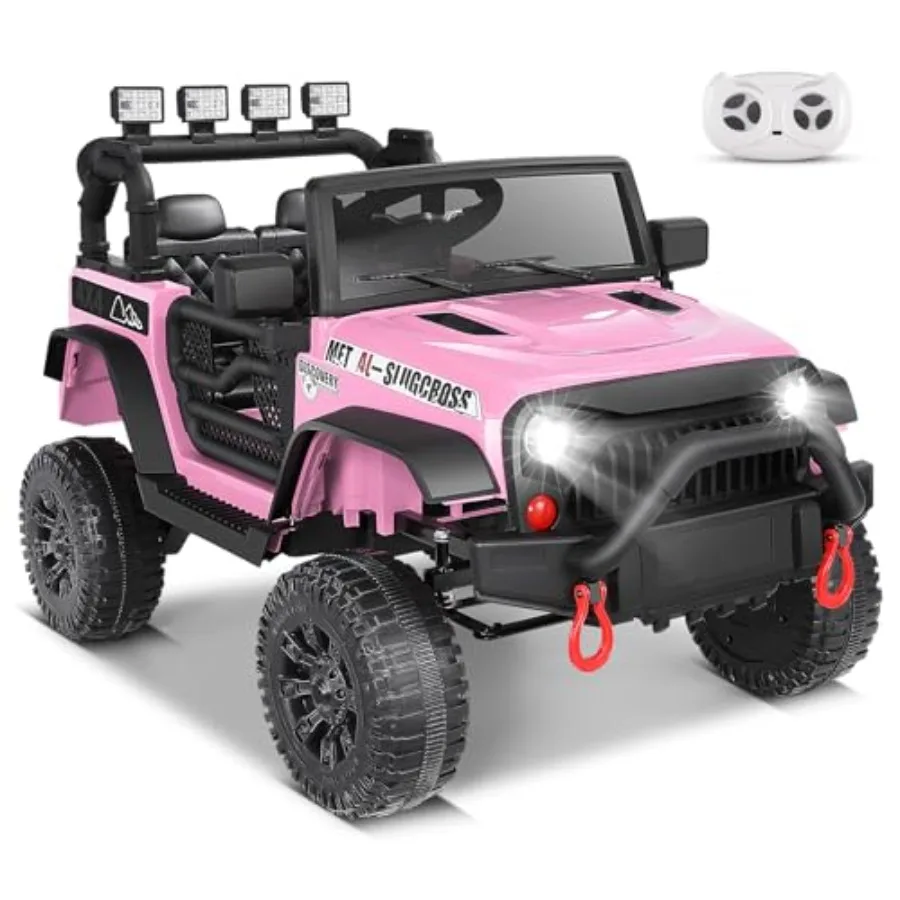 Off-Road Ride-On Car for,ABS Plastic, Pink, 2×200W Motors, 3 Speeds, LED Lights, Remote Control, 24V Battery Powered, 1-Seater
Off-Road Ride-On Car for,ABS Plastic, Pink, 2×200W Motors, 3 Speeds, LED Lights, Remote Control, 24V Battery Powered, 1-Seater