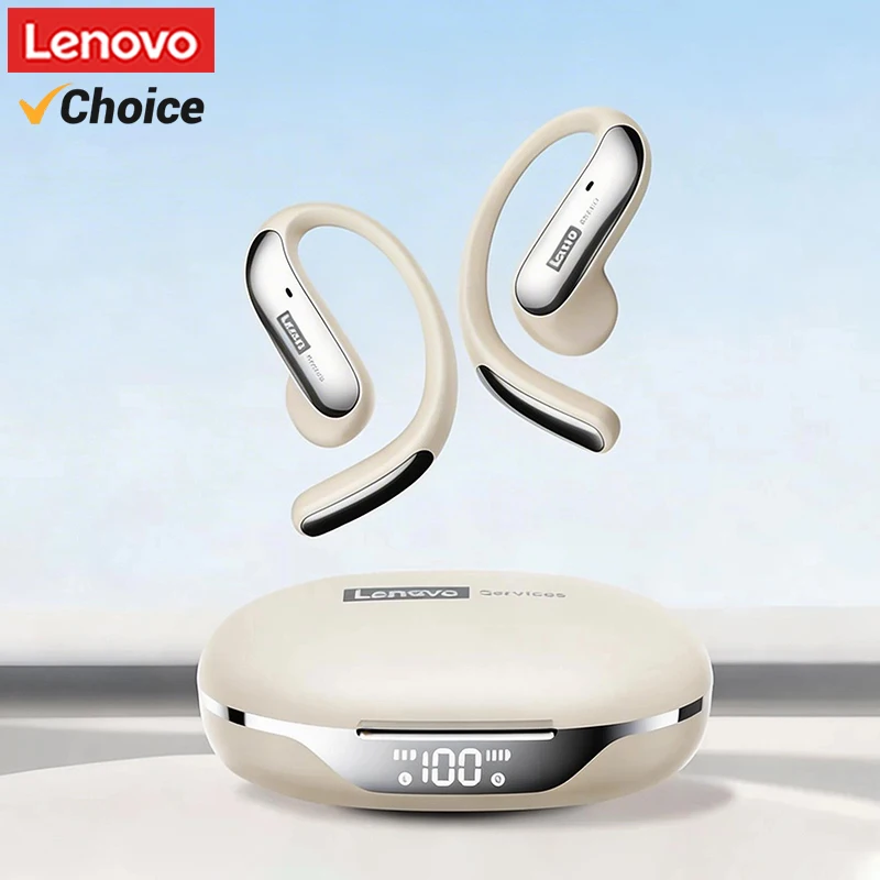 Lenovo Bluetooth 6.0 AC100 Open Ear Hook Earphones Wireless Music Sports Headphones with Mic Secure Fit for Running Cycling Gym
Lenovo Bluetooth 6.0 AC100 Open Ear Hook Earphones Wireless Music Sports Headphones with Mic Secure Fit for Running Cycling Gym