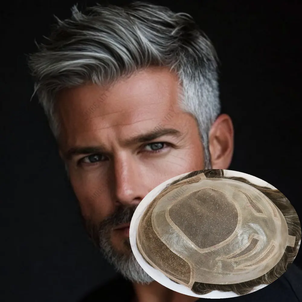 Natural Hairline VERSALITE Male Hair Prosthesis Lace With Mono Pu Base Breathable Human Hair Men Toupee Exhuast Systems Wigs
Natural Hairline VERSALITE Male Hair Prosthesis Lace With Mono Pu Base Breathable Human Hair Men Toupee Exhuast Systems Wigs