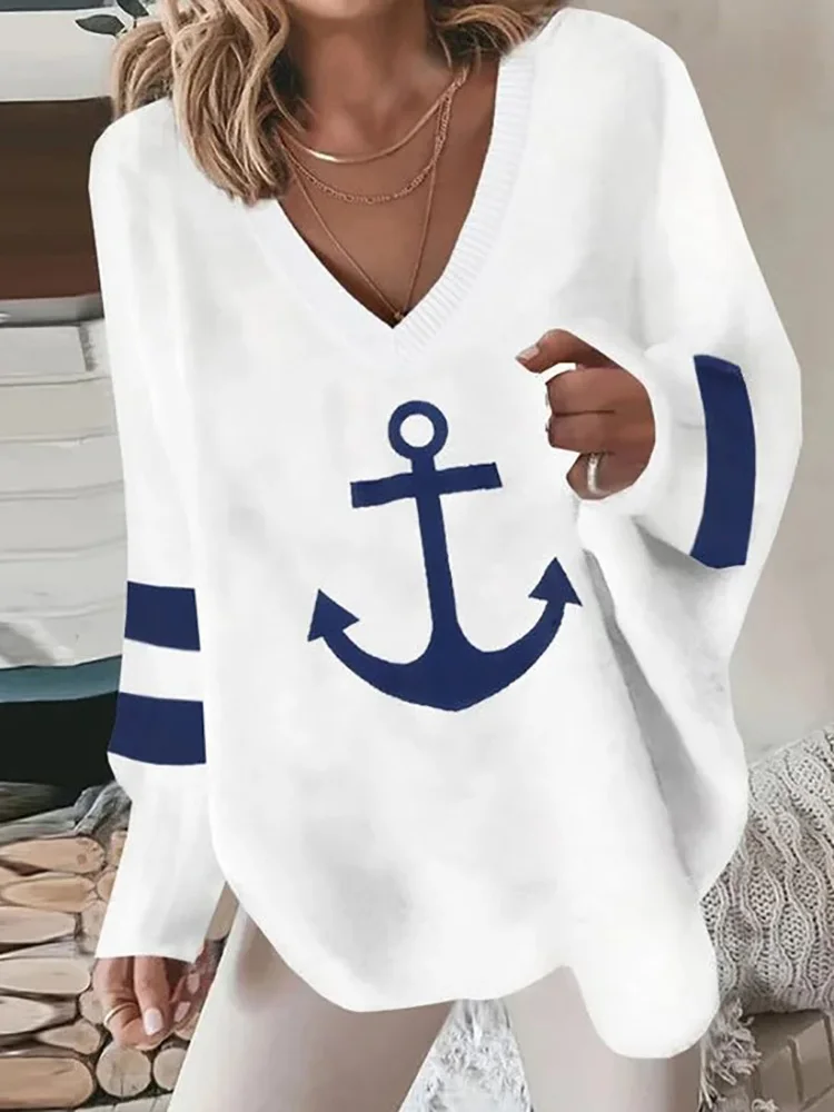 Autumn Winter Women Casual Printing Sweaters Long Sleeve V-Neck Loose Fit Holiday 2023 Ladies Pullovers Streetwear Dropshipping
Autumn Winter Women Casual Printing Sweaters Long Sleeve V-Neck Loose Fit Holiday 2023 Ladies Pullovers Streetwear Dropshipping