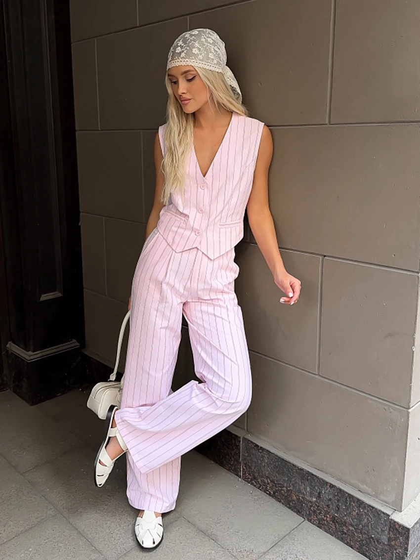 Marthaqiqi Striped Women Nightgown Set Sexy V-Neck Pajama Tank Top Nightwear Crop Top Sleepwear Pants Casual Ladies Nightie Suit
Marthaqiqi Striped Women Nightgown Set Sexy V-Neck Pajama Tank Top Nightwear Crop Top Sleepwear Pants Casual Ladies Nightie Suit
