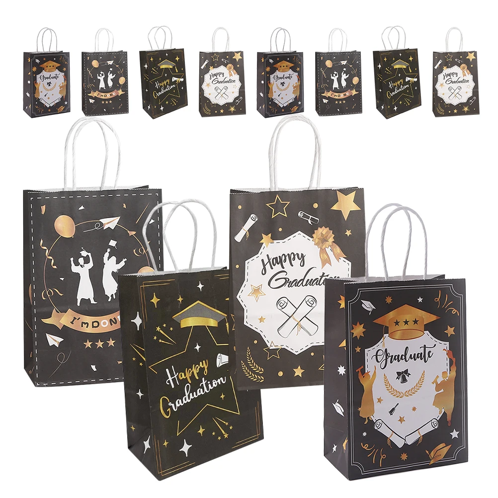 12pcs Graduation Handbag Paper Gift Bags Candy Packing Large Wrapping Presents Decorative Practical Storage Bags
12pcs Graduation Handbag Paper Gift Bags Candy Packing Large Wrapping Presents Decorative Practical Storage Bags