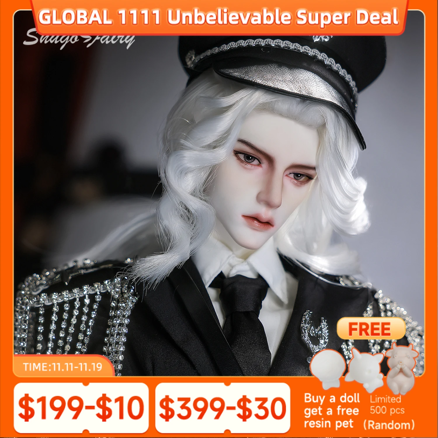 Shugafairy Carson C 1/3 BJD Grand Admiral Military Commander Premium Resin Figure Full Set Limited Sculpt Collector's Archive
Shugafairy Carson C 1/3 BJD Grand Admiral Military Commander Premium Resin Figure Full Set Limited Sculpt Collector's Archive