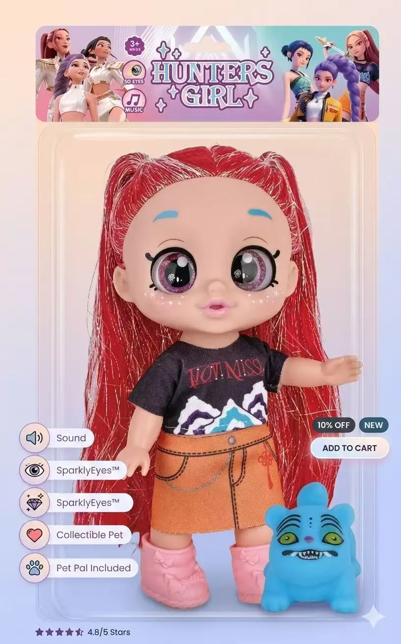 2027 Fashion New Anime Witch Hunter Doll 5D Eye with Music Witch Hunter Doll Toy Blue Tiger Doll Handmade Doll Children's Toy
2027 Fashion New Anime Witch Hunter Doll 5D Eye with Music Witch Hunter Doll Toy Blue Tiger Doll Handmade Doll Children's Toy